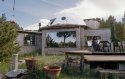 Sybilla Wallenborn on her deck, Libre, Colorado 2010, 60x70 cm